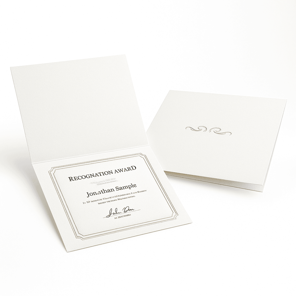 Certificate Jackets Premium Material