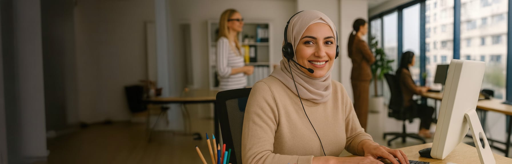 Slide 3 Customer Support Header Renewed Arabic Version