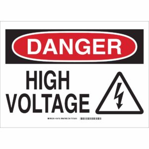 DANGER High Voltage Sign 300x300